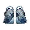 Li Ning WOW 8 Moment Cushioning Slip Resistant Abrasion Resistant Mid top Performance Basketball Shoes Men's Black Blue ABEP001-6