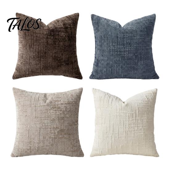 Bedroom Cushion Covers 4Pcs/Set Textured Covers, Decorative Throw Pillow Modern Striped Washable Polyester Pillowcases for Farmhouse Home Sofa Living