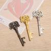 10Pcs/Set Key Shaped Bottle Opener Keychain Zinc Alloy Copper Silver Keyring Beer Can Unique Creative Gift Home Kitchen