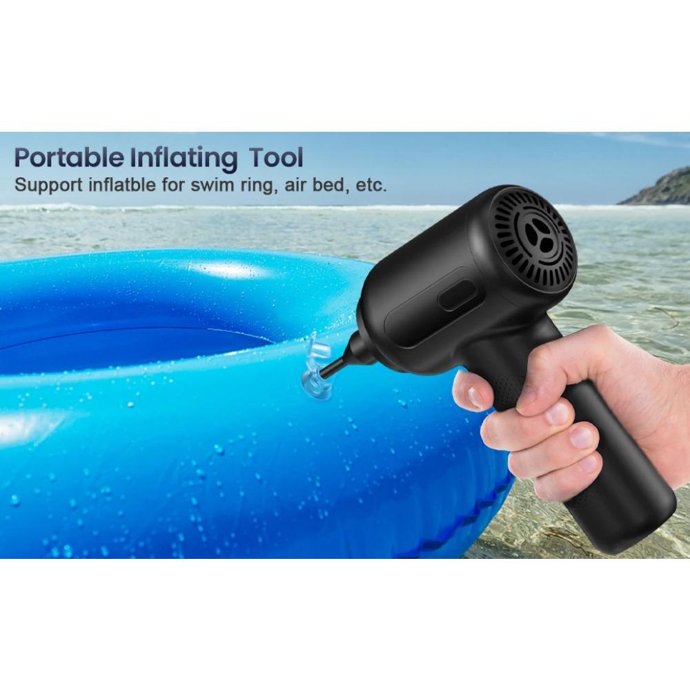 3 In 1 Compressed Air Duster for Keyboard Electric Air Blower Computer Cleaning Cordless Air Dust Cleaner for PC Crumbs Sofa Car