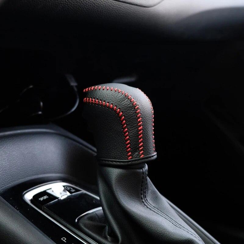 Capac de schimbător de viteze pentru mașină, din piele, pentru gulere de schimbător de viteze pentru Toyota Corolla E210 - Accesorii hibride