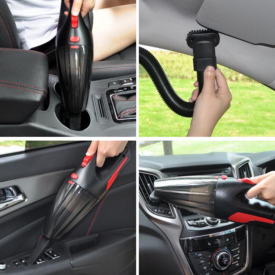 Handheld Car Vacuum Cleaner, Portable Vacuum Cleaner and Air Duster, 120W High Power Vacuum with LED Light for Home Office Car Pet