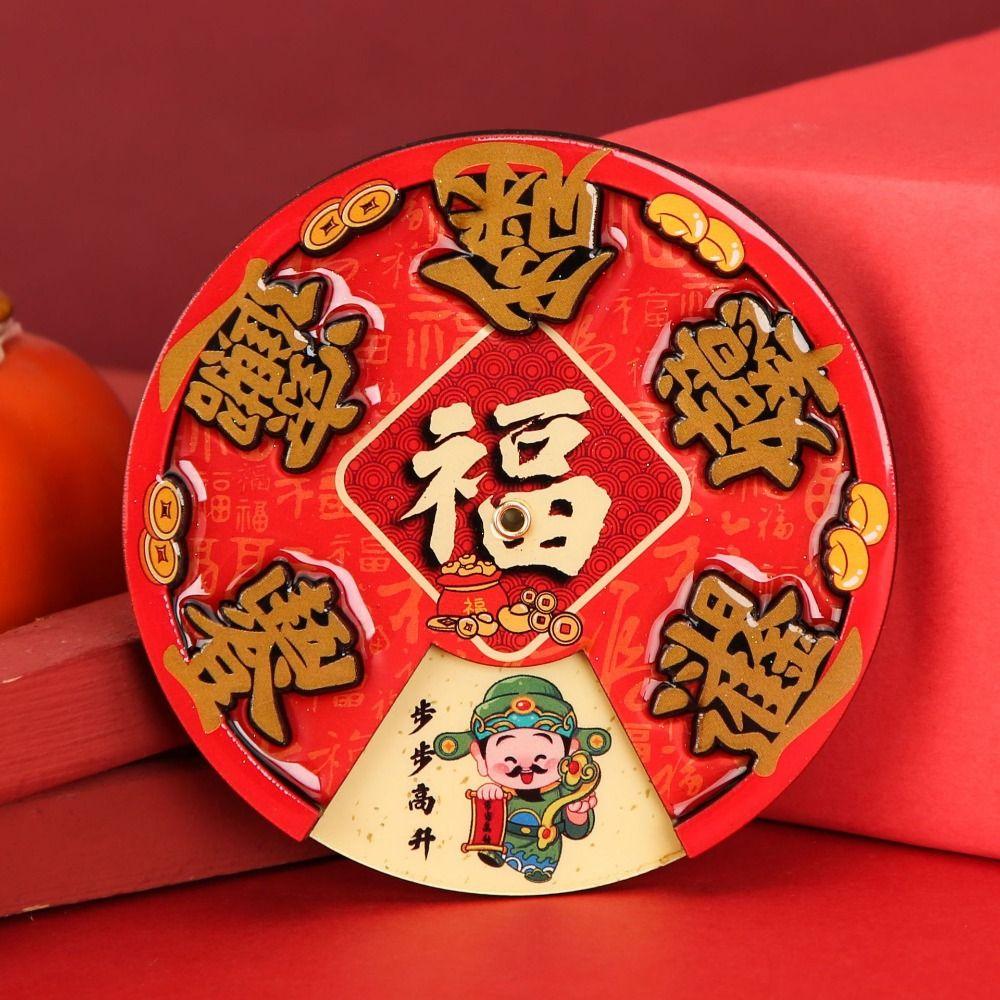 Traditional Wealth God Fridge Magnets Woodwork Refrigerator Magnets Home Living Room Decor