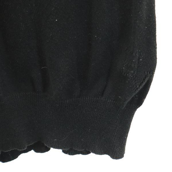 BOTTEGAVENETA Short Sleeve Sweater S Black Series Knit Women Used