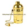Edison Pull Chain Vintage Lamp Holder Socket, E26/E27 Aluminum Decorative Fixture