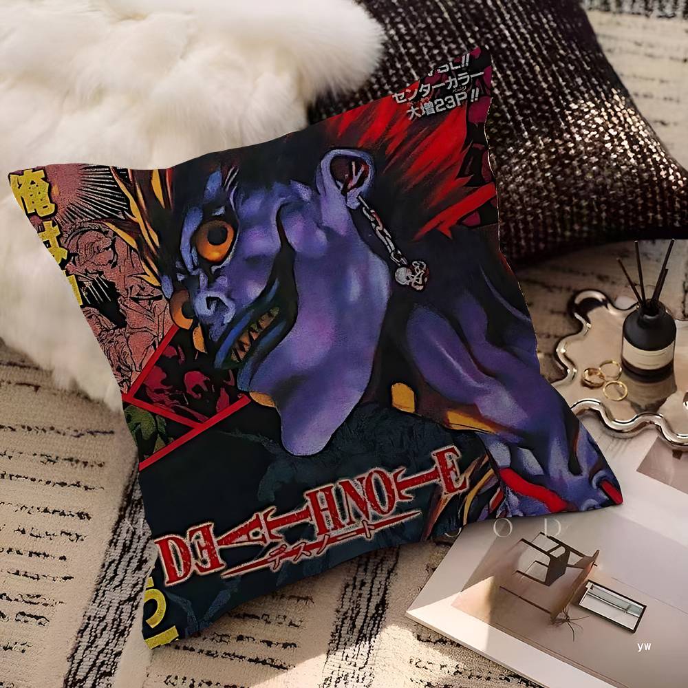 Anime D-death Note Polštář Dárek Domácí Kancelářská Dekorace Polštář Ložnice Pohovka Auto Potah Polštáře Povlak na Polštář