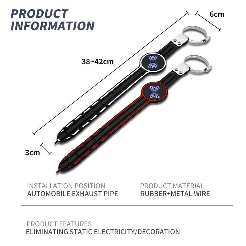 For Volkswagen MK1 1pcs Car Anti-Static Earth Ground Wire Belt Anti-Static For Volkswagen VW GTI Rline R Polo Golf Passat Tiguan Car Accessories