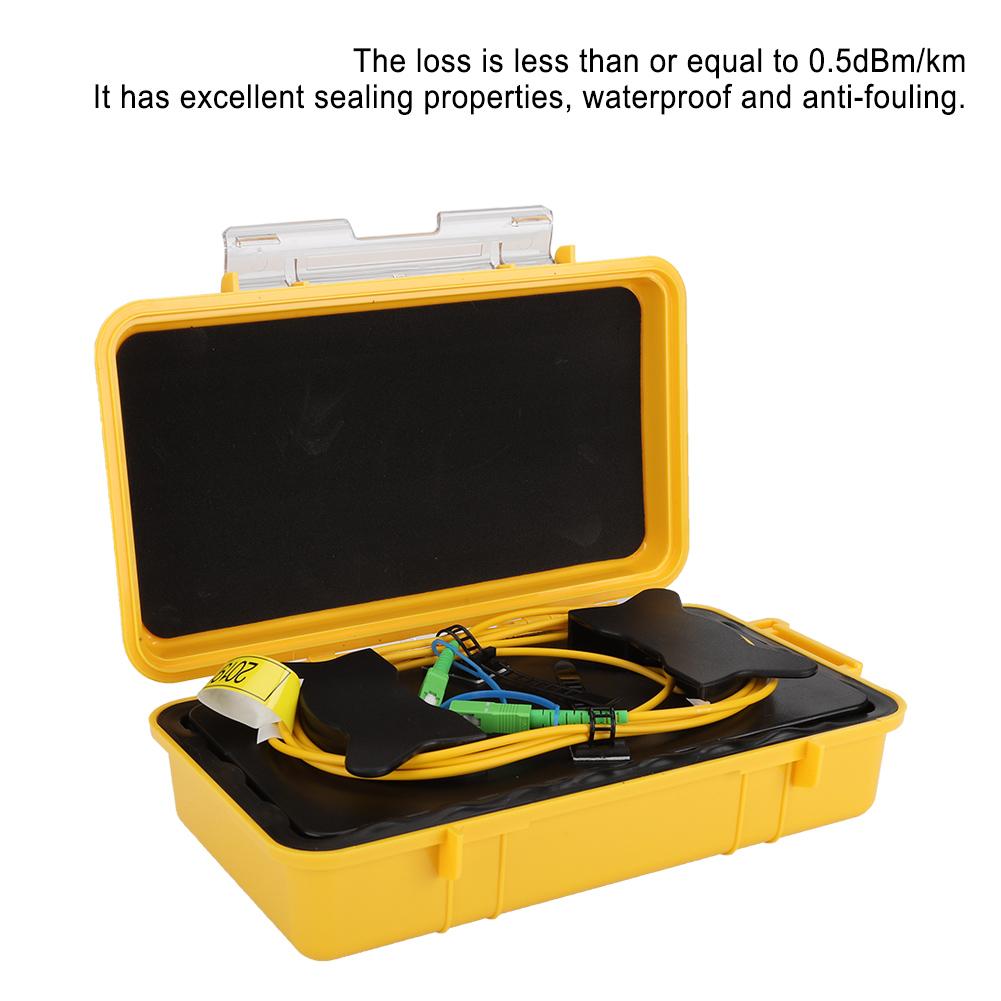 Fiber Optic OTDR Launch Cable Box Dead Zone Eliminator Fiber Ring Sc APCSc APC SM 1km