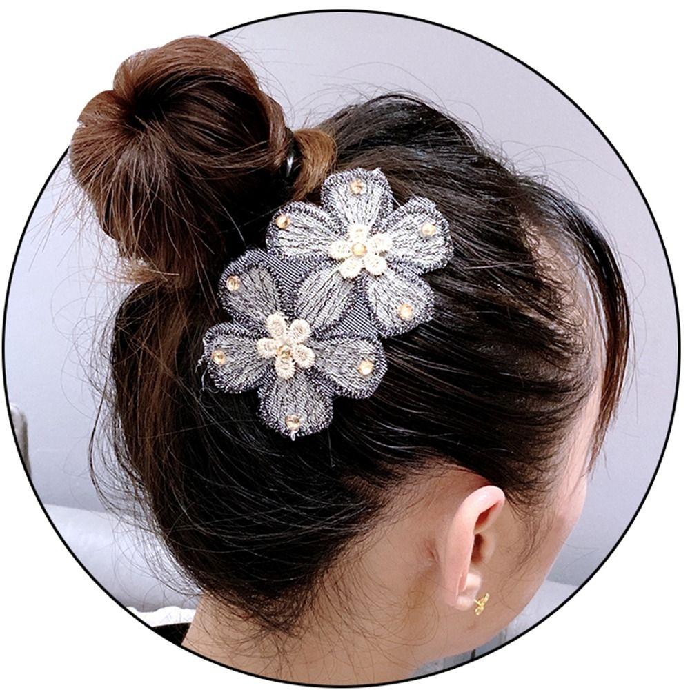 Bow Seamless Magic Paste Flower Bangs Paste Sweet   Ladies