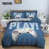 Game Handle Bedding Set Luxury Duvet Cover with Pillowcase Quilt Cover Queen King Bedding Cartoons Kids Boys Bed Cover Set Green