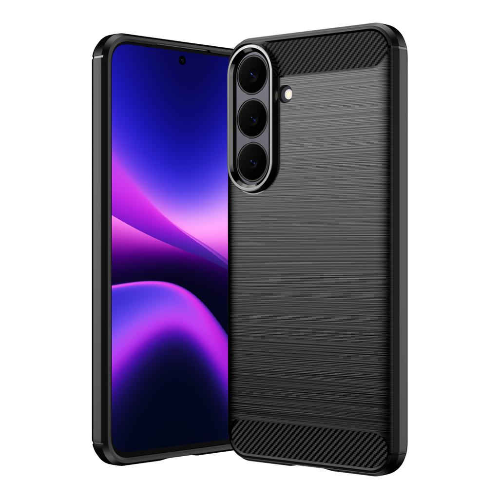 Samsung Galaxy S26 FE Phone Case,Flexible TPU Carbon Fiber Shock Protective Case Cover for Samsung Galaxy S26 FE
