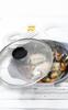 every U. Tempered Glass Lid with Steam Vent for Frying Pans and Pots, Transparent Tempered Glass with Chopstick Rest (26cm)