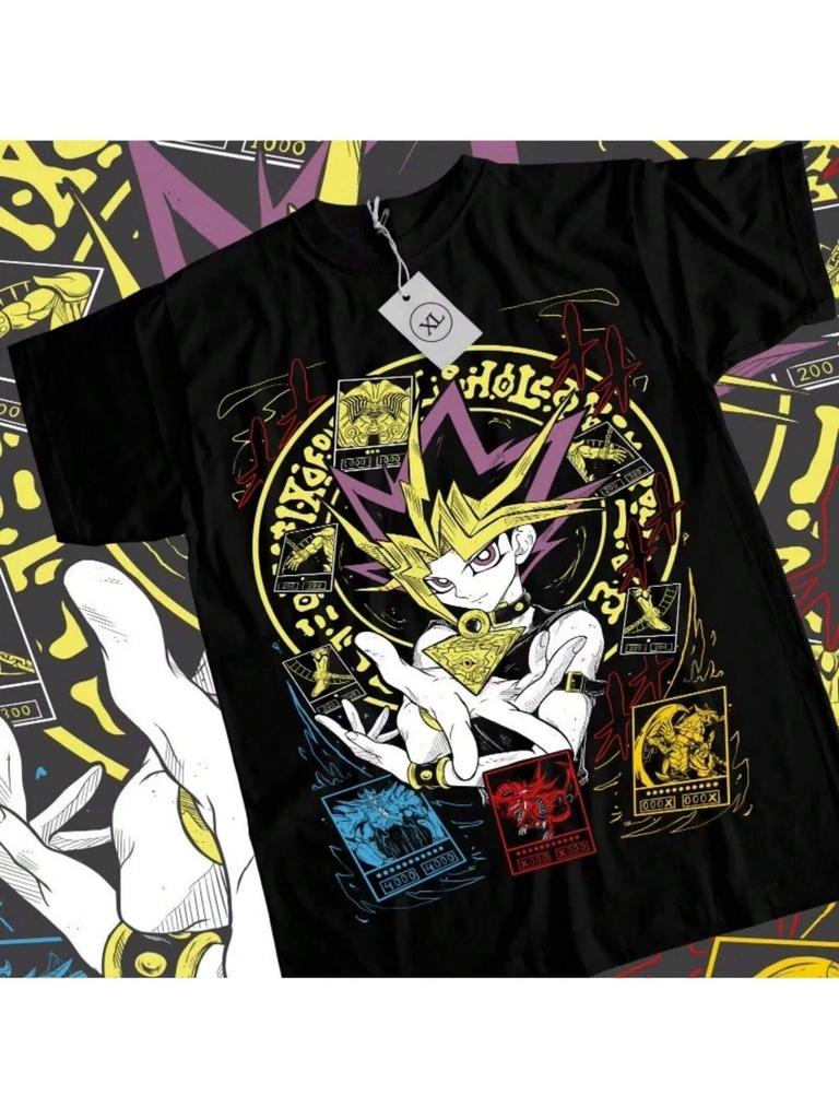 90s Black Shirt Ladies Fashion Top T-Shirt, Anime Ladies T-Shirt Shirts For Wo'unisex Wo'unisex Clothing