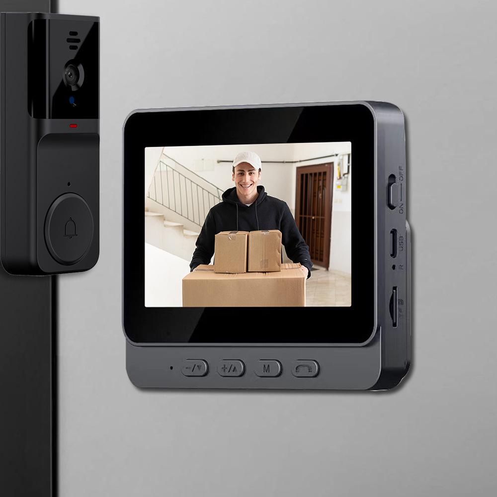 Wireless Video Doorbell with 4.3-inch Display & Two-Way Intercom System