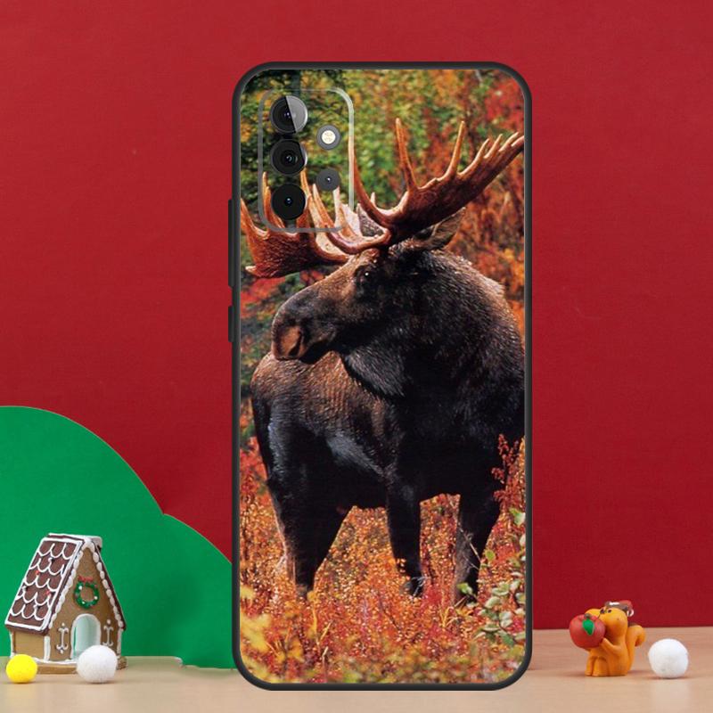 Stag Bull Moose Reindeer Deer Case For Samsung Galaxy A36 A56 A06 A13 A53 A32 A12 A22 A52 A35 A17 A16 A55 A15 A54 A34 A14