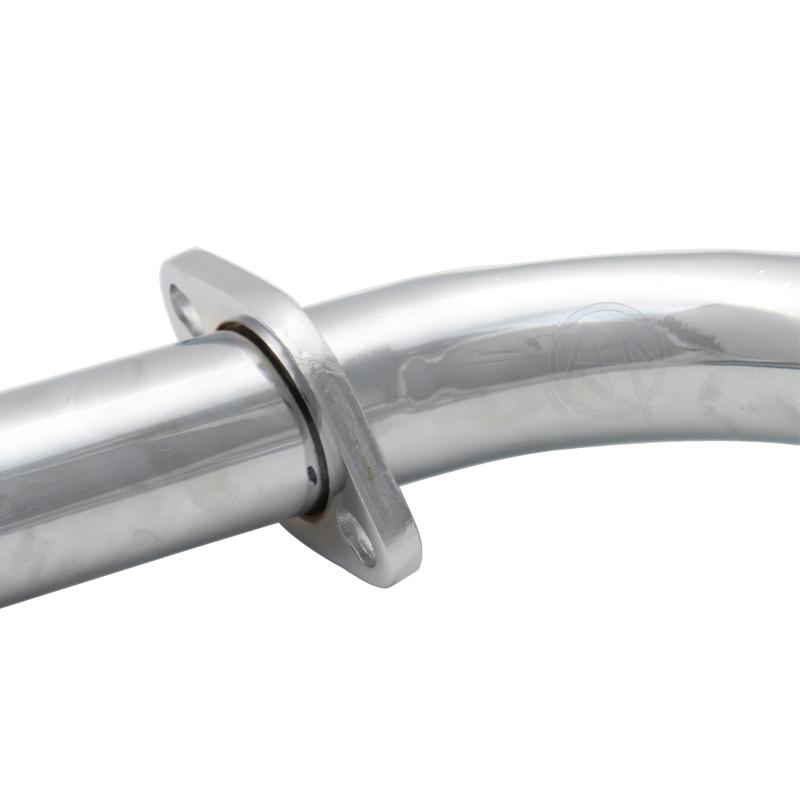 Universal For Honda CG125/WY125 CG150 Vintage Retro Metal Chrome Modified Motorcycle Exhaust Muffler Front Pipe