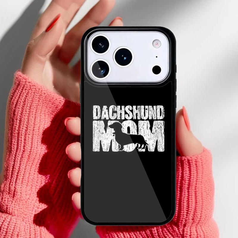 Dackel Hunde Mama Handyhülle für iPhone 17 16 15 14 13 Pro Max Rückabdeckung für 12 11 Pro Coque
