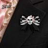 Durable Enamel Pin Brooch Pin Skull Bow Design Brooch Halloween