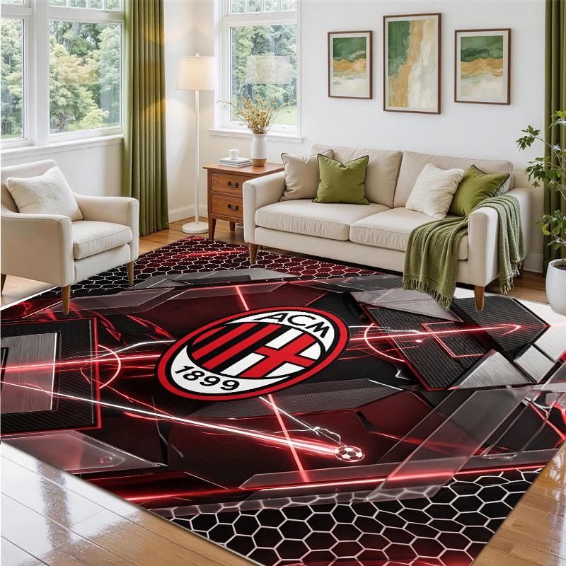 AC Milan Design Crystal Velvet Rug Soft Decorative Mat for Bedroom Entrance