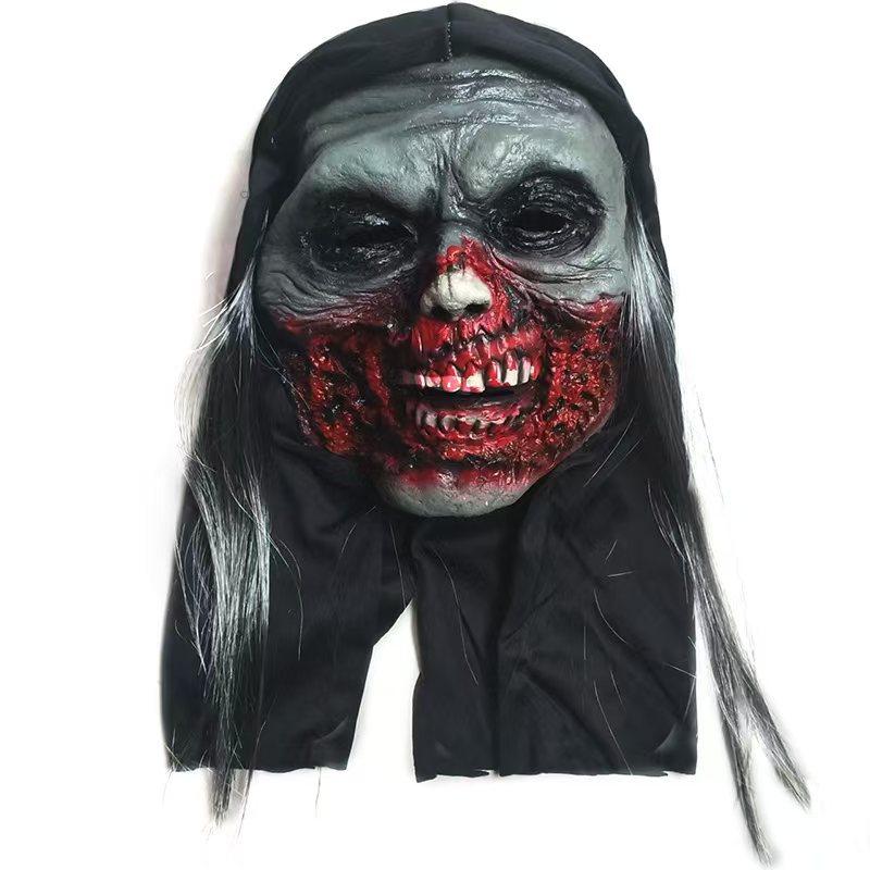 

Party Horror Zombie Face Mask One size fits all adults червоний