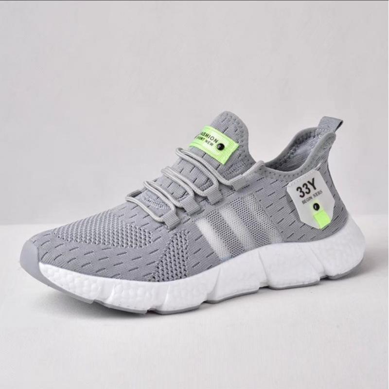 Foreign Trade Popular Men's Shoes 2025 Fly-woven Mesh Ultra-light Couple Running Shoes Men's Casual Breathable Sports Shoes