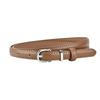 Simple and Elegant Women's Thin Leather Belt with Pin Buckle, High-end Business Dress, Versatile Dress, Western Suit Accessory, Narrow Waistband