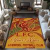 Liverpool Team Customized Name Carpet Design For Entryway Balcony Outdoor Bedrooms Antislip Rug Anime Office Decor