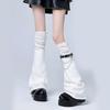 Calze Lunghe Estetiche a Coscia con Catena con Fibbia Harajuku Punk Scaldamuscoli Sopra il Ginocchio Calze Svasate per Donne