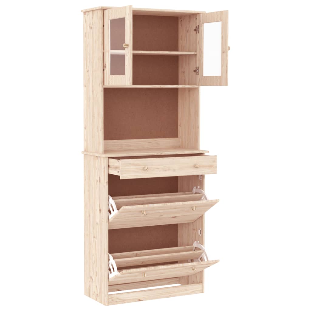 Vidaxl Sideboard Alta, 77X35X188 Cm, Light Pine Wood