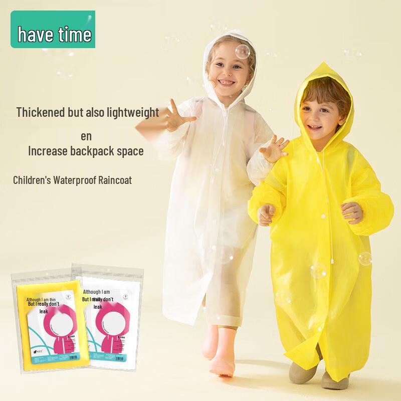 Kids  Waterproof Rain Poncho 5-Pack One Size