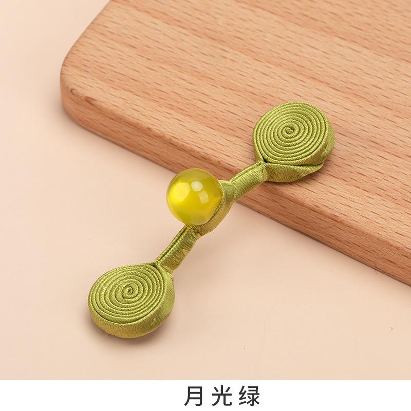 5 Pcs Cheongsam Tray Buckle a Word Buckle Hanfu Tang Suit Button Accessories Chinese Handmade Button Clothing Bead Decorative