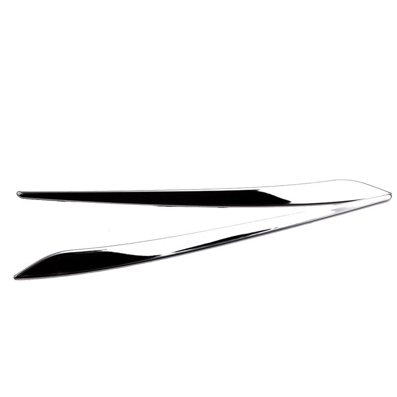 1 Pair Stainless Steel Chrome Front Headlight Lamp Eyebrow Cover Trim Fit for Cadillac XTS 2013-2017