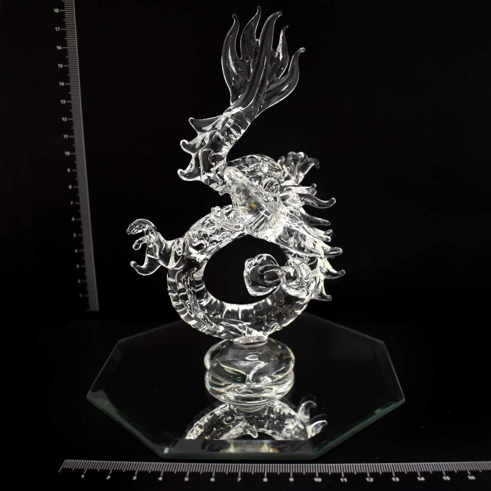 Handmade Glass Craft Feng Shui Good Luck Luck Dragon