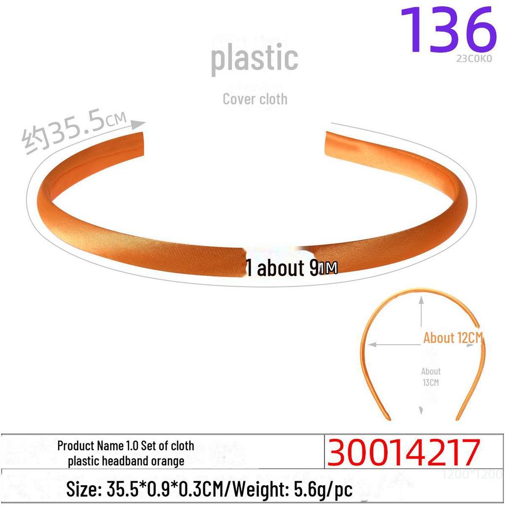 1.0CM Plastic Headband for DIY Hair Accessories