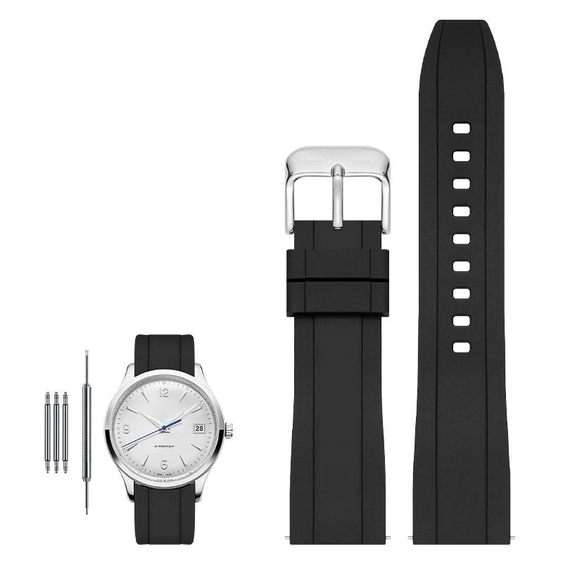 High quality fluororubber strap for Tissot Rado Rolex Tudor Jaeger series watchband quick release silicone watch strap 20mm