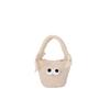 Adorable Cartoon Style Plush Mini Tote Bag With Cute Big Eyes For Kids Ideal For Daily Use