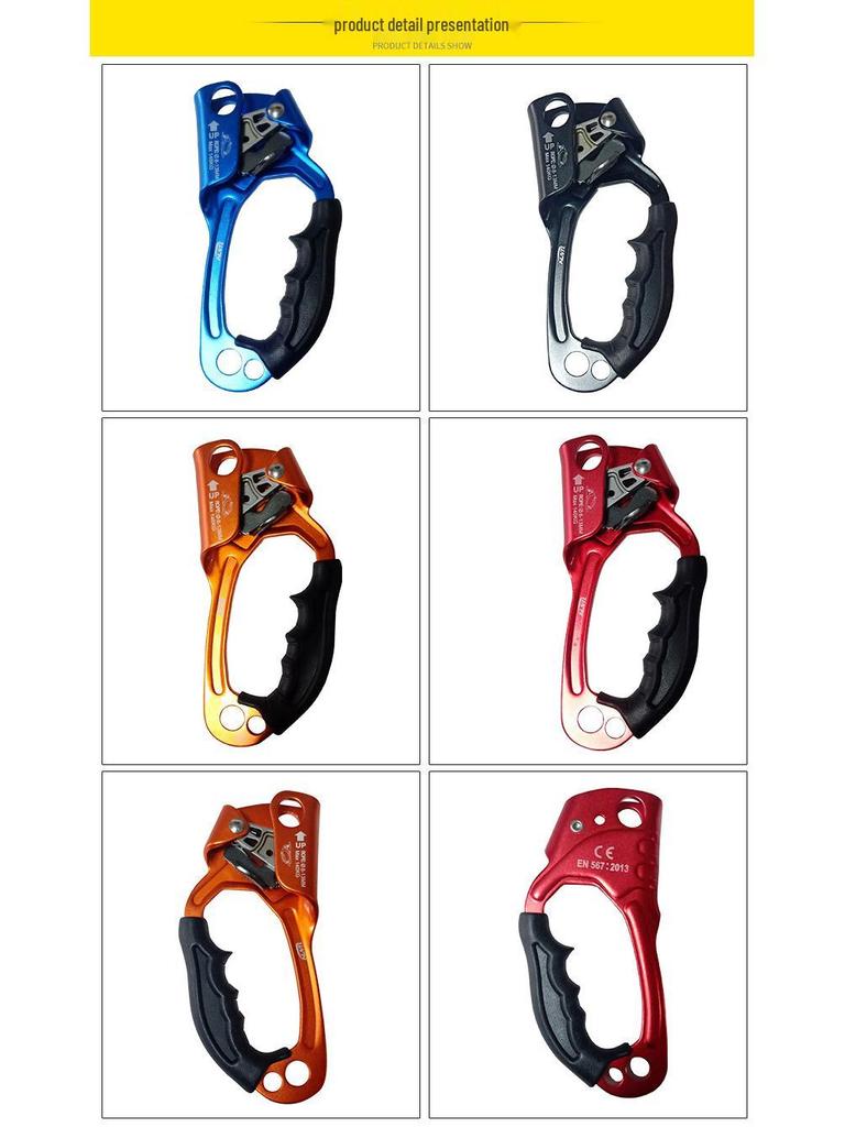 Naiteli Climbing Hand Ascender: Left/Right Hand for Rock, Mountaineering, Ice