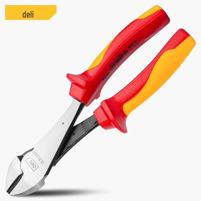 Deli 7-inch Insulated Diagonal Cutting Pliers