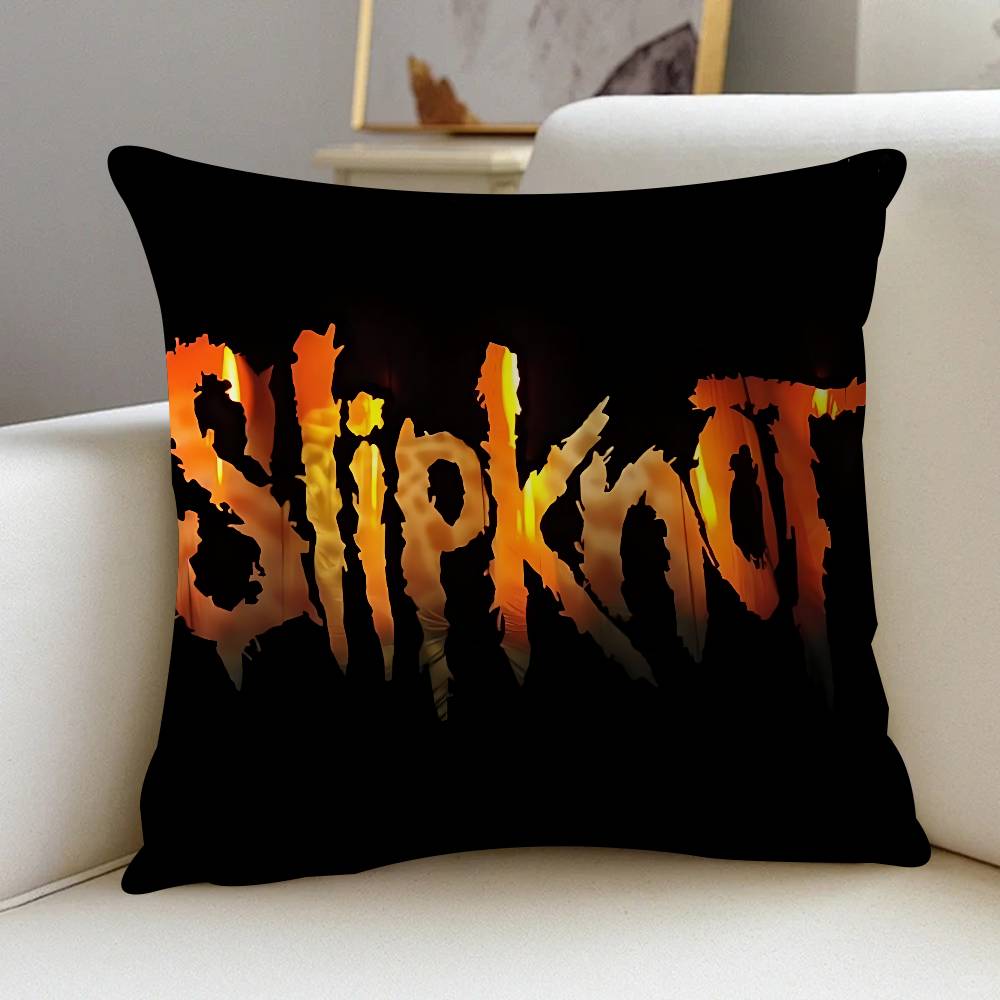 Rock Band S-Slipknot Logo Kissenbezug Toon Geschenk Kissenbezug Schlafzimmer Zuhause Sofa Stuhl Sitz Dekor Kissenbezug