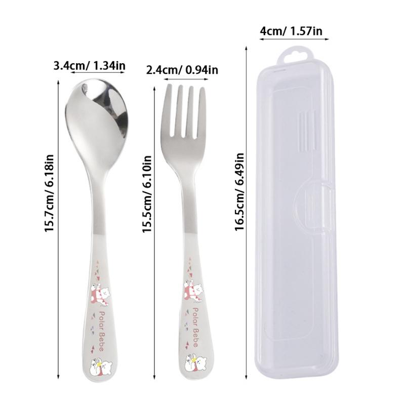 Children'S Stainless Steel Spoon Cartoon Car Pot Spoon Soup Bun Home Kitchen Essential Cute Tableware Children'S Spoon Fork