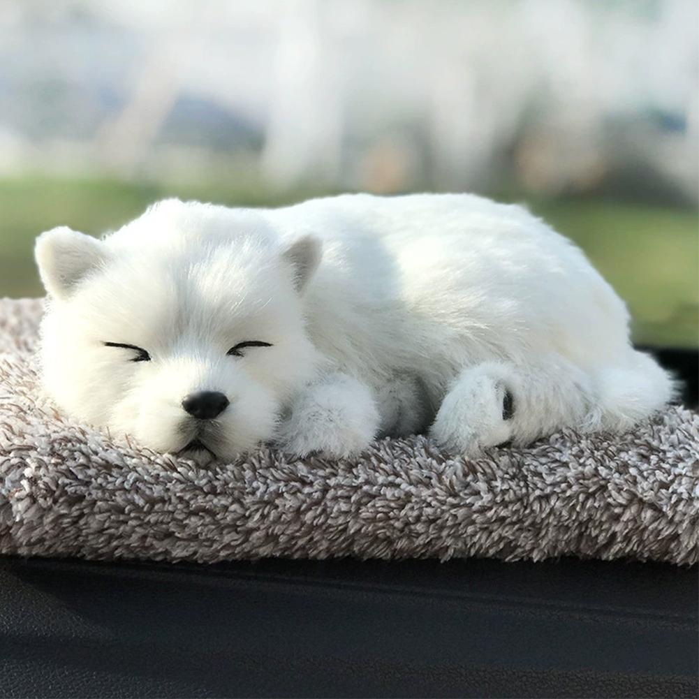 NEW Car Ornaments Cute Simulation Sleeping Cats Decoration Automobiles Lovely Plush Kittens Doll Toy Gifts Auto Accessories