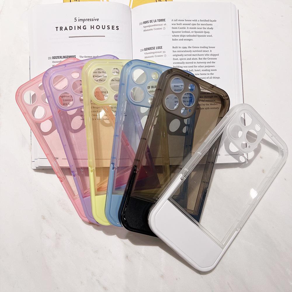 Unsichtbarer Ständer Passend für IPhone16 Handyhülle 15 Apple Silikon XS/XR Simple 11 Transparent 14Pro Max