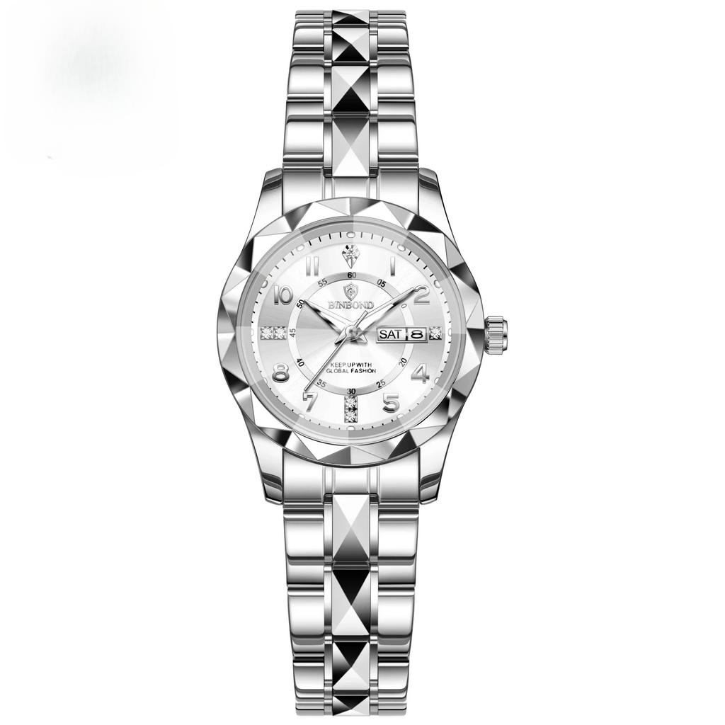B6632 Top Brand Luxury Fashion Business Womens Quartz Watches 30M Waterproof Week Date Clock Sport Womens Wristwatch