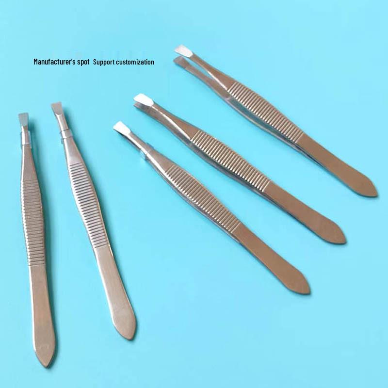 

In Stock Stainless Steel Eyebrow Tweezers for Shaping and Plucking