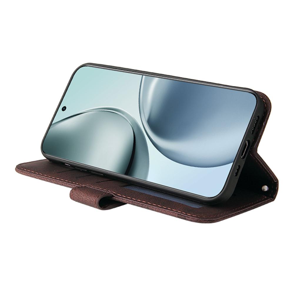 For Realme 14 Pro+ 5G Leather Wallet Cases Skin Touch Phone Cover Stand with Strap