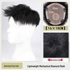 Men's American Style Spiky Front Wig: Real Hair, Lightweight, Breathable, Invisible, Seamless Short Hairpiece