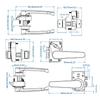 Maniglia Serratura Affidabile Serratura Porta Bagno Serratura Conveniente Installazione Semplice