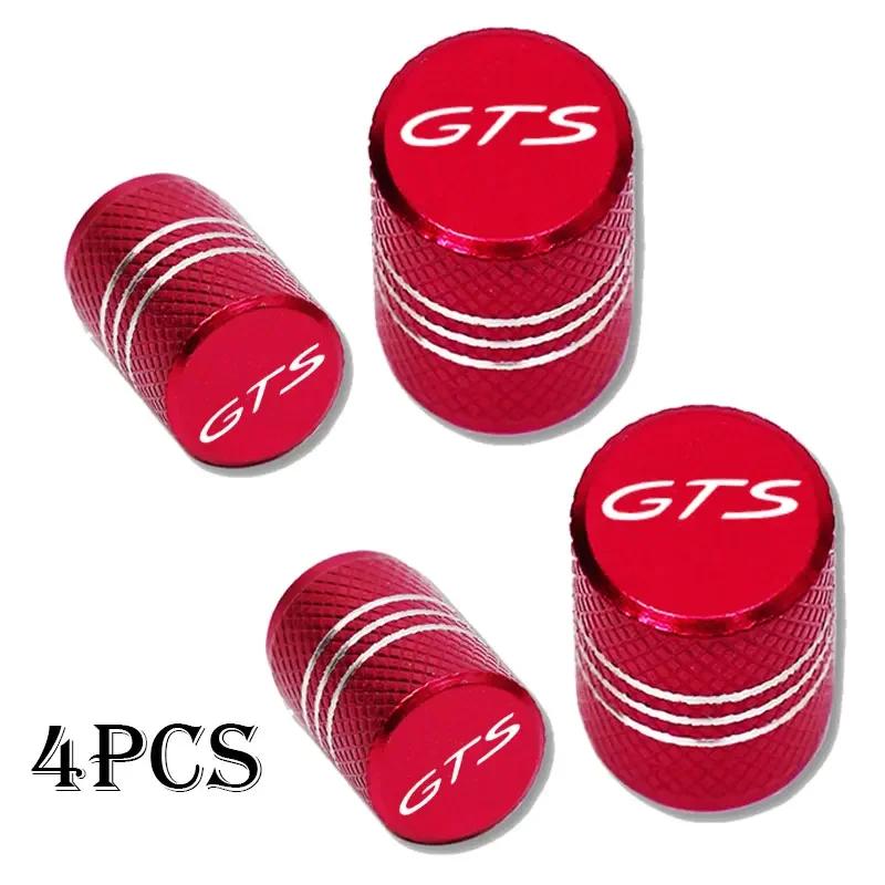 

4pcs For Porsche GTS Car Wheel Tire Valve Caps Tyre Stem Covers Airdust Waterproof Cayenne Cayman Panamera Macan 911 718 928 901