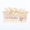 Fascia per capelli con foglie dorate da sposa europea e americana 2026, Fascia per capelli con foglie dorate da sposa, Ornamento per capelli, Fascia a corona, Natale