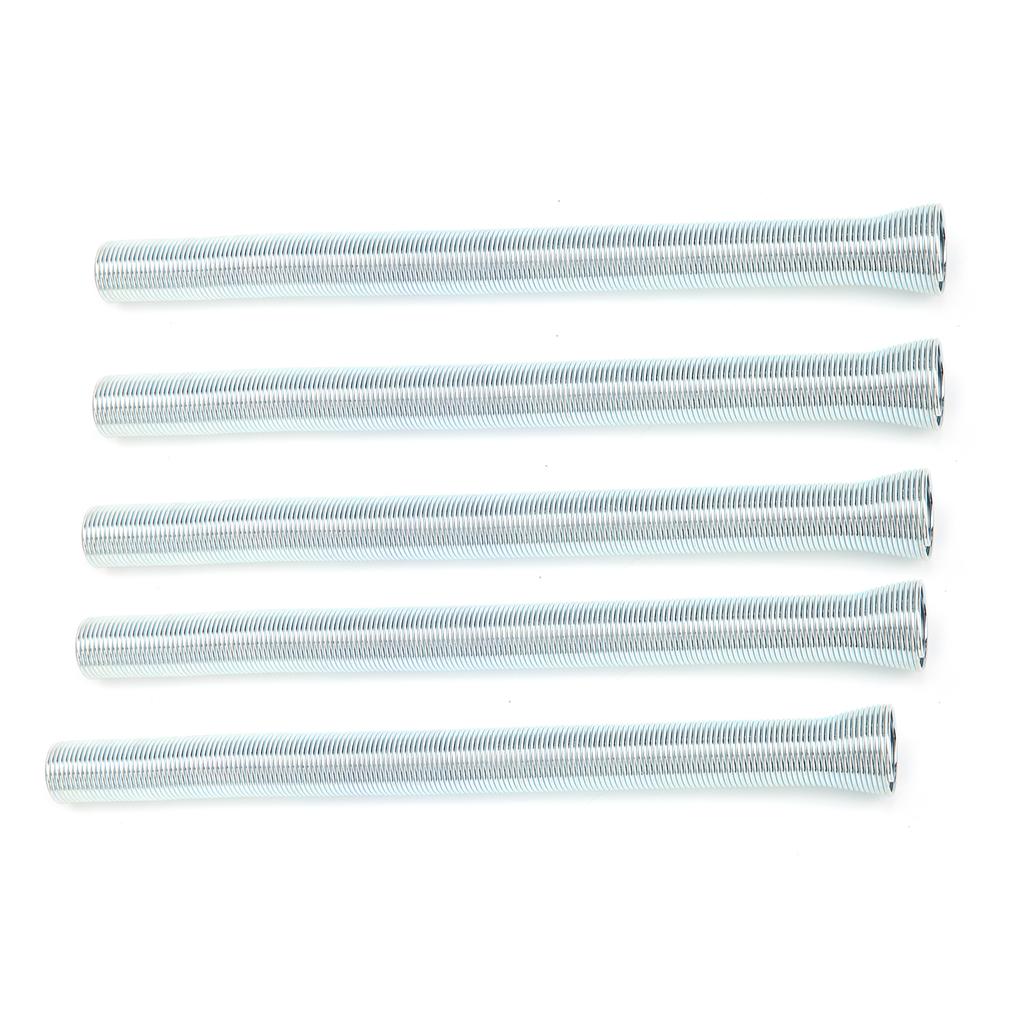 5-Piece Spring Tube Bender Set – Internal & External Coil Benders For Copper, Aluminum & Thin Steel Pipes (Silver)